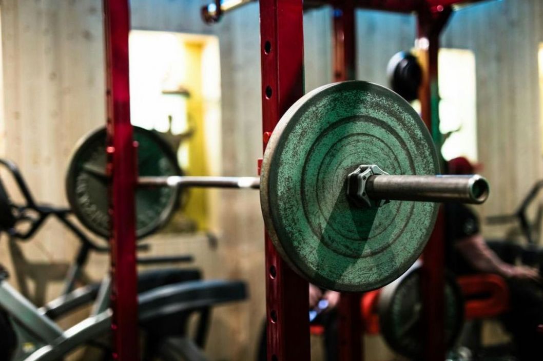 Person exercising at home